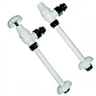 Комплект угловых вентилей с трубками Old Style 1/2” x 1/2”, цвет белый