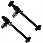 Комплект угловых вентилей с трубками Old Style 1/2” x 1/2”, цвет черный матовый