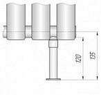 Комплект напольных креплений КЗТО для радиатора